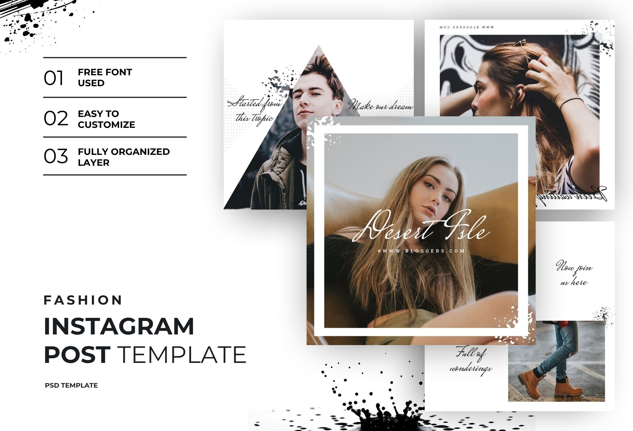 White Creative Minimal Fashion Showcase Instagram Post Template